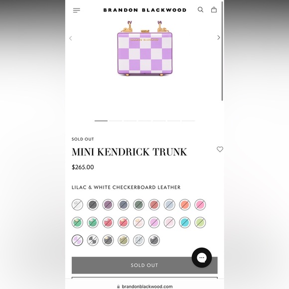 MINI KENDRICK TRUNK // Brandon Blackburn (SOLD OUT EVERYWHERE) - NWT - Picture 3 of 9